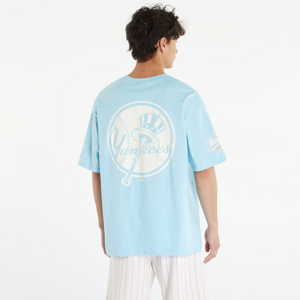 Tričko s krátkym rukávom New Era New York Yankees MLB Oversized T-Shirt UNISEX Citrus Blue/ Off White