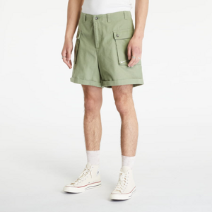 Šortky Nike Life Men's Woven P44 Cargo Shorts Oil Green/ White