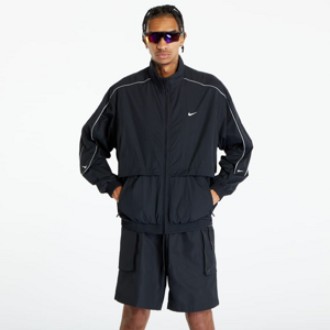Pánska jarná bunda Nike Solo Swoosh Woven Tracksuit Jacket Black/ White