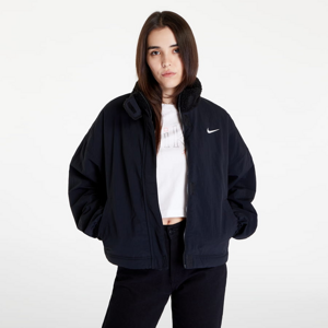 Jesenná bunda Nike Sportswear Essential Woven Fleece-Lined Jacket black/ relaxed