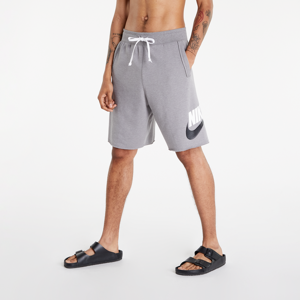Teplákové kraťasy Nike Sportswear Sport Essentials Shorts šedé / žlté