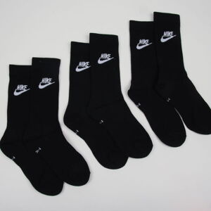 Ponožky Nike U NK NSW Everyday Essential Crew 3Pack čierne