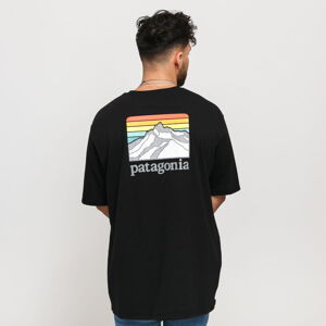 Tričko s krátkym rukávom Patagonia M's Line Logo Ridge Pocket Responsibili Tee čierne