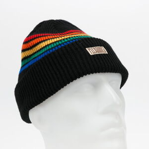 Zimná čiapka PLEASURES Island Striped Beanie čierny / multicolor