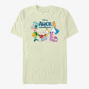 Queens Disney Alice In Wonderland - ALICE AND FRIENDS - DSAX03DGSE Unisex T-Shirt Natural