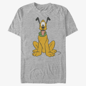 Queens Disney Classic Mickey - Traditional Pluto Unisex T-Shirt Heather Grey