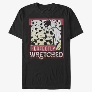 Queens Disney Classics 101 Dalmatians - Wretched Cruella Unisex T-Shirt Black