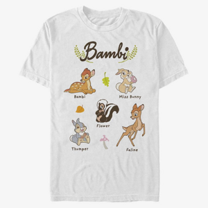 Queens Disney Classics Bambi - Textbook Unisex T-Shirt White