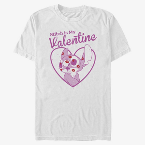 Queens Disney Classics Lilo & Stitch - Stitch Valentine Unisex T-Shirt White
