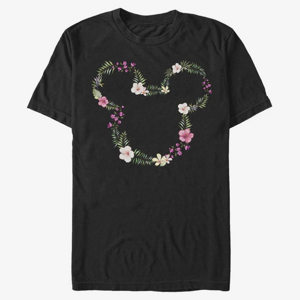 Queens Disney Classics Mickey Classic - Floral Mickey Unisex T-Shirt Black