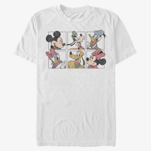 Queens Disney Classics Mickey Classic - Mickey and Friends Grid Unisex T-Shirt White