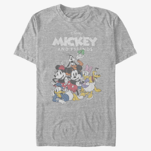 Queens Disney Classics Mickey & Friends - MICKEY FREINDS GROUP Unisex T-Shirt Heather Grey