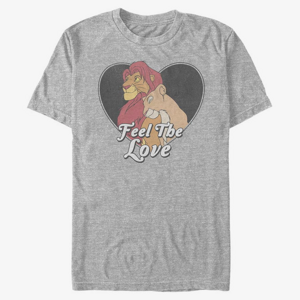 Queens Disney Classics The Lion King - Feel The Love Unisex T-Shirt Heather Grey
