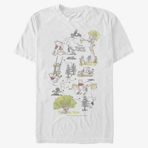 Queens Disney Classics Winnie The Pooh - Winnie Map Unisex T-Shirt White