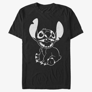 Queens Disney Lilo & Stitch - Negative Stitch Unisex T-Shirt Black