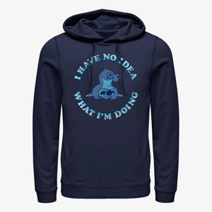 Queens Disney Lilo & Stitch - No Idea Unisex Hoodie Navy Blue