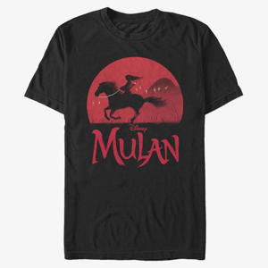 Queens Disney Mulan: Live Action - Mulan Sunset Unisex T-Shirt Black