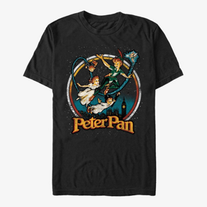 Queens Disney Peter Pan - London Flyin Unisex T-Shirt Black