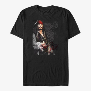 Queens Disney Pirates Of The Caribbean- On Stranger Tides - Ornate Jack Unisex T-Shirt Black