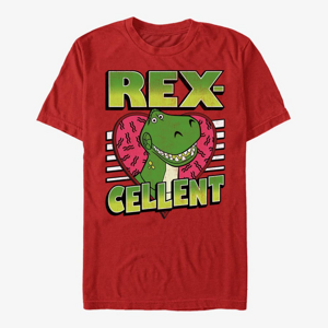 Queens Disney Toy Story 1-3 - Rexcellent Heart Unisex T-Shirt Red