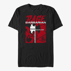 Queens Dungeons & Dragons - Barbarian Class Solids Unisex T-Shirt Black