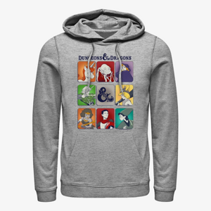 Queens Dungeons & Dragons - Character Squares Unisex Hoodie Heather Grey