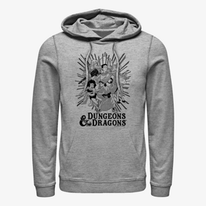 Queens Dungeons & Dragons - Group Ray Unisex Hoodie Heather Grey