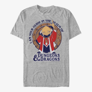 Queens Dungeons & Dragons - Old Wizard Unisex T-Shirt Heather Grey