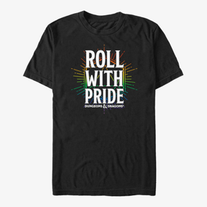 Queens Dungeons & Dragons - Roll with Pride Unisex T-Shirt Black