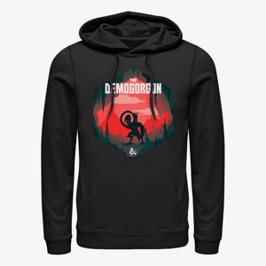 Queens Dungeons & Dragons - The Demogorgan Hexagon Unisex Hoodie Black