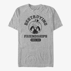 Queens Hasbro Monopoly - Friendship Destroyer Men's T-Shirt Heather Grey