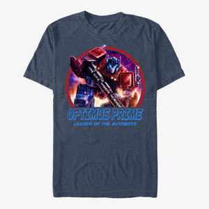 Queens Hasbro Transformers - Optimus Lockup Men's T-Shirt Vintage Heather Navy