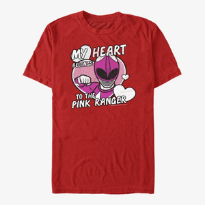 Queens Hasbro Vault Power Rangers - Heart Belongs to Pink Ranger Unisex T-Shirt Red