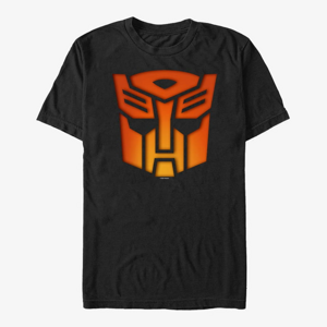 Queens Hasbro Vault Transformers - Autobot Glow Icon Men's T-Shirt Black