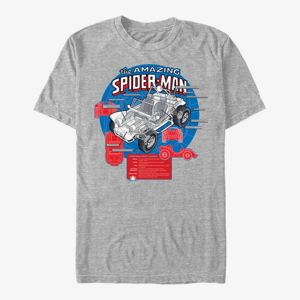 Queens Marvel - Amazing Spider-Mobile Men's T-Shirt Heather Grey