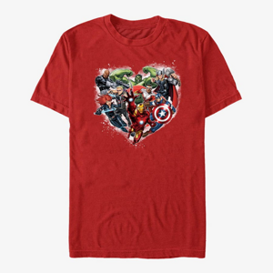 Queens Marvel Avengers Classic - Avenger Heart Unisex T-Shirt Red