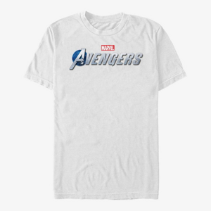 Queens Marvel Avengers Classic - Avengers Game Brick Logo Unisex T-Shirt White