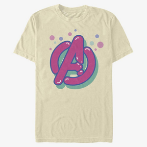Queens Marvel Avengers Classic - Bubble Avengers Icon Men's T-Shirt Natural