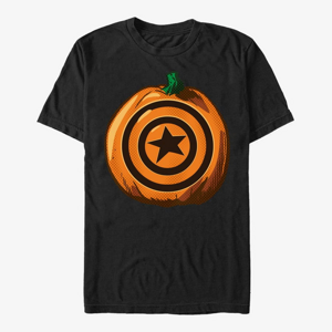 Queens Marvel Avengers Classic - Captain Pumpkin Unisex T-Shirt Black