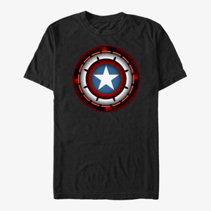 Queens Marvel Avengers Classic - Futuristic Shield Unisex T-Shirt Black