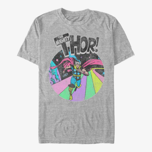 Queens Marvel Avengers Classic - Grunge Thor Unisex T-Shirt Heather Grey
