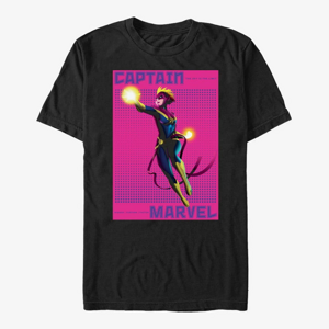 Queens Marvel Avengers Classic - Halftone Captain Marvel Unisex T-Shirt Black