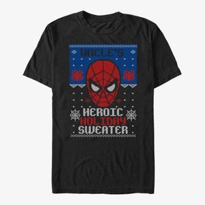 Queens Marvel Avengers Classic - Holiday Sweater Uncle Unisex T-Shirt Black