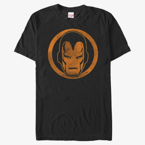Queens Marvel Avengers Classic - Iron Orange Unisex T-Shirt Black