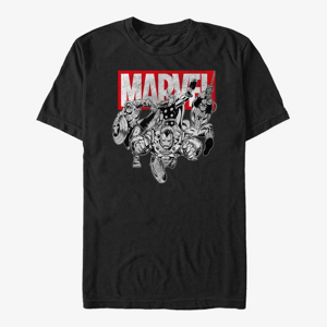 Queens Marvel Avengers Classic - IronMan Poses Unisex T-Shirt Black