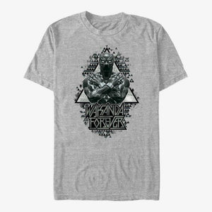 Queens Marvel Avengers Classic - Panther Triangles Unisex T-Shirt Heather Grey