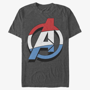 Queens Marvel Avengers Classic - Patriotic Avenger Unisex T-Shirt Dark Heather Grey