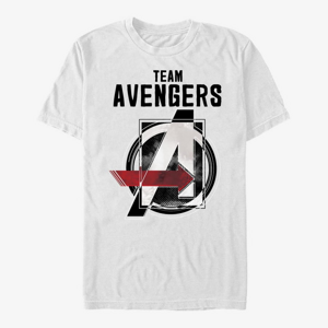 Queens Marvel Avengers Classic - Team Avengers Unisex T-Shirt White