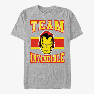 Queens Marvel Avengers Classic - Team Invincible Unisex T-Shirt Heather Grey