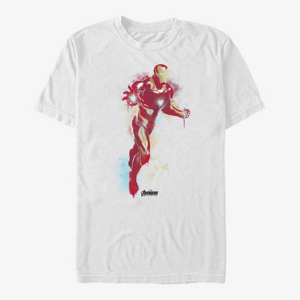 Queens Marvel Avengers: Endgame - Ironman Paint Unisex T-Shirt White